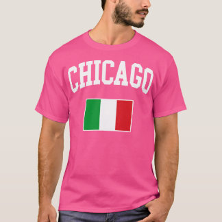 Chicago Italiaanse Italië Italiano Italia Flag T-shirt