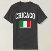 Chicago Italiaanse Italië Italiano Italia Flag T-shirt (Design voorkant)