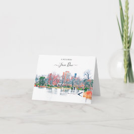 Chicago Jackson Park Personalized Note Kaart