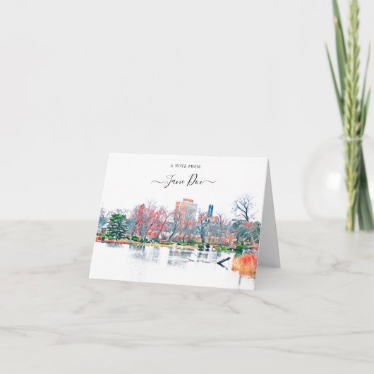 Chicago Jackson Park Personalized Note Kaart (Voorkant)