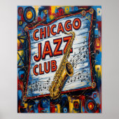 Chicago Jazz Club Poster (Voorkant)