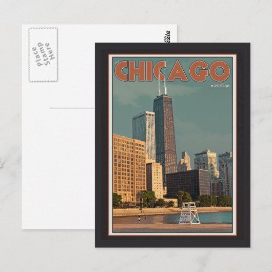 Chicago - John Hancock Center Briefkaart (Voorkant / Achterkant)