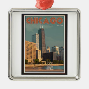 Chicago - John Hancock Center Metalen Ornament