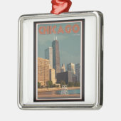 Chicago - John Hancock Center Metalen Ornament (Links)