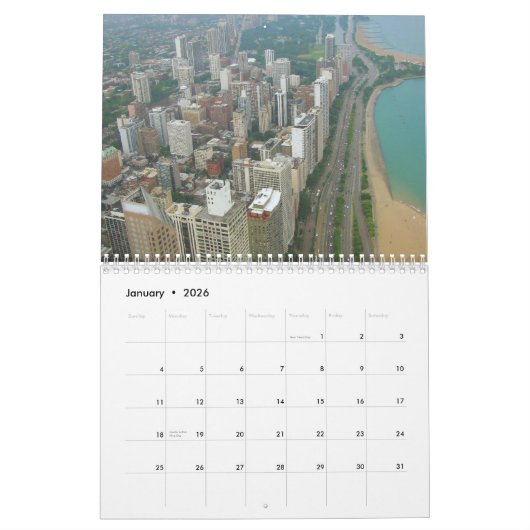 Chicago Kalender (Jan 2026)