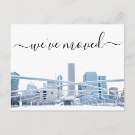Chicago Kantoor Moving Announcement Briefkaart
