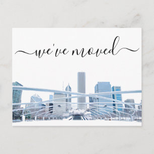 Chicago Kantoor Moving Announcement Briefkaart