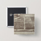 Chicago, Kay ranches Vierkante Button 5,1 Cm (Voorkant /achterkant)