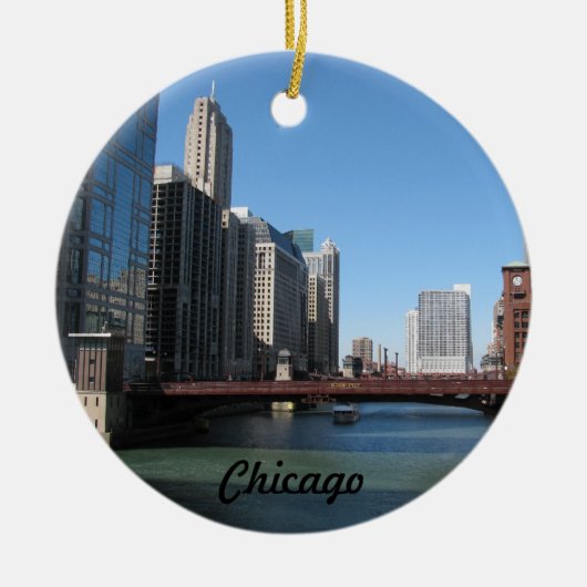 Chicago Keramisch Ornament (Voorkant)