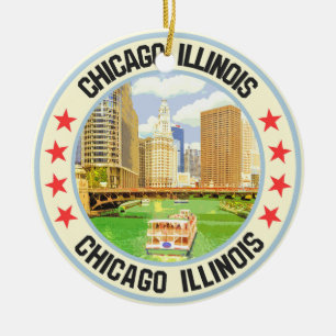 Chicago Keramisch Ornament