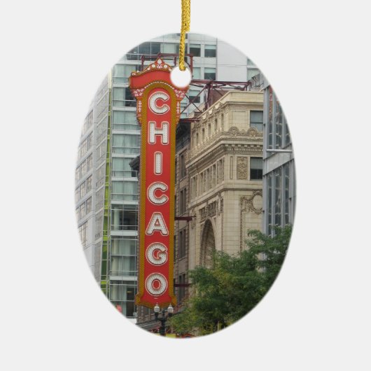Chicago Keramisch Ornament (Voorkant)