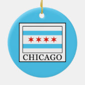 Chicago Keramisch Ornament (Achterkant)