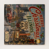 Chicago Kerst Moederweg Spelletjesavond Legpuzzel (Horizontaal)
