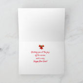 Chicago kerstkaartje Seizoensfeest Greetings Holid Kaart (Binnen)