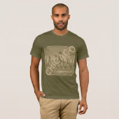 Chicago Khaki Tan Naam Graphic T-shirt (Voorkant volledig)