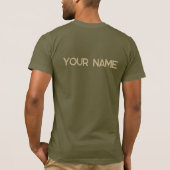 Chicago Khaki Tan Naam Graphic T-shirt (Achterkant)