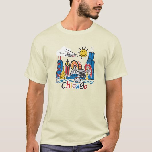 Chicago Kinder Dark T-shirt (Voorkant)