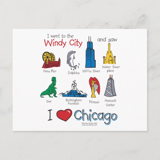 Chicago—kinder-Icons-NIEUW-[Co Briefkaart (Voorkant)
