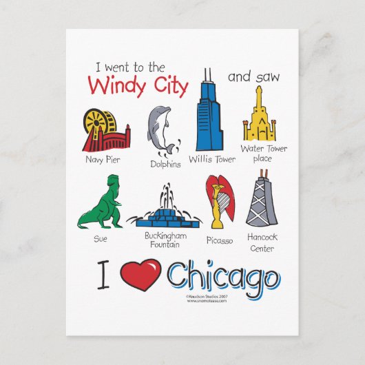 Chicago—kinder-Icons-NIEUW-[Co Briefkaart (Voorkant)