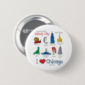 Chicago—kinder-Icons-NIEUW-[Co Ronde Button 5,7 Cm (Voorkant /achterkant)