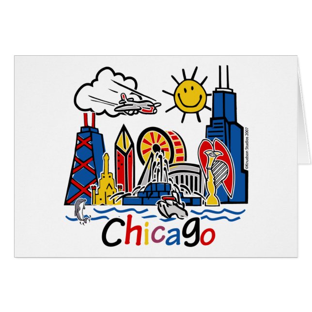 Chicago Kinder Skyline (Voorkant Horizontaal)