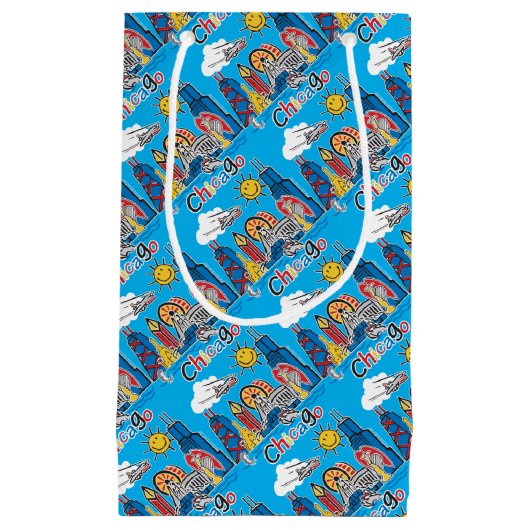 Chicago Kinder Skyline Klein Cadeauzakje (Voorkant)