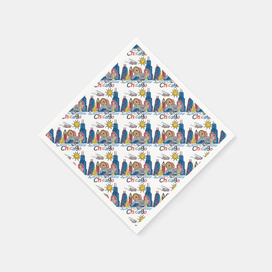 Chicago Kinder Skyline Servetten (Hoek)