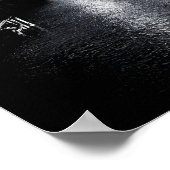 Chicago Kinzie Street Bridge Zwart-wit Poster (Hoek)