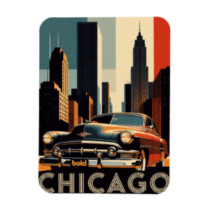 🌆 Chicago Klassieke Autorit door de Stad Magneet