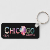 Chicago - kleurrijk sleutelhanger (Voorkant)