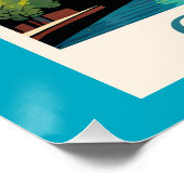 Chicago kleurrijk stadsbeeld perfect poster (Hoek)