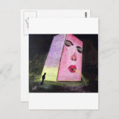 Chicago kroonfontein in Millennium Park Briefkaart (Voorkant / Achterkant)