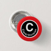 Chicago L Clark/Division Red Line Ronde Button 3,2 Cm (Voorkant /achterkant)