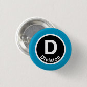 Chicago L Division Blue Line Ronde Button 3,2 Cm (Voorkant /achterkant)