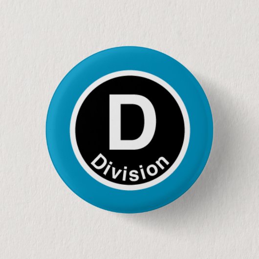 Chicago L Division Blue Line Ronde Button 3,2 Cm (Voorkant)