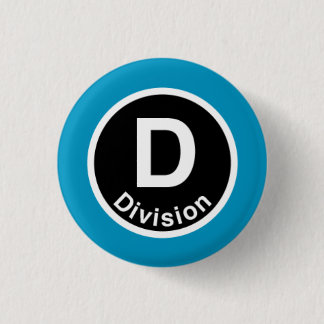 Chicago L Division Blue Line Ronde Button 3,2 Cm