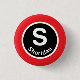 Chicago L Sheridan Red Line Ronde Button 3,2 Cm