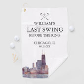 Chicago Laatste Swing Voor de Ring Bachelor Golfhanddoek (Insitu)