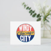 Chicago label briefkaart (Staand voorkant)