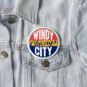 Chicago  label ronde button 7,6 cm (In situ)