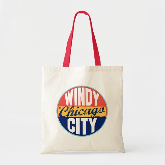 Chicago  label tote bag (Voorkant)