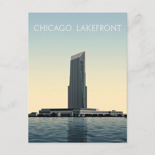 Chicago Lakefront: Moderne Toren Briefkaart (Voorkant)