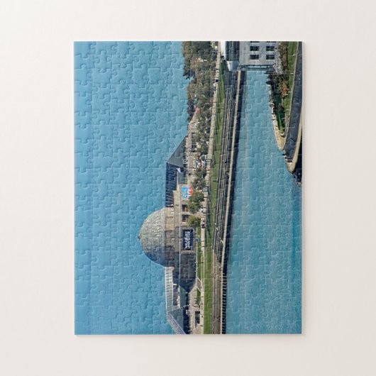 Chicago Lakefront Planetarium Foto Legpuzzel (Verticaal)