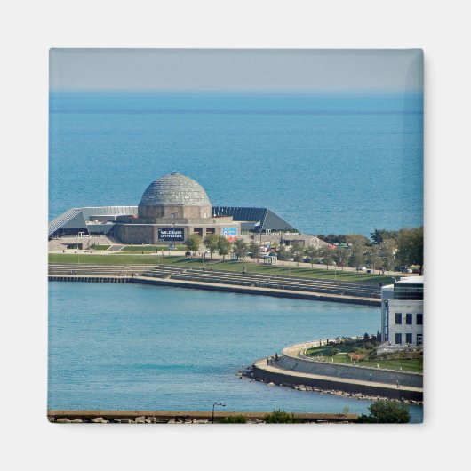 Chicago Lakefront Planetarium Foto Magneet (Voorkant)