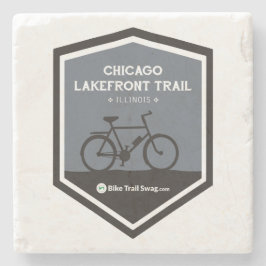 Chicago Lakefront Trail Stenen Onderzetter
