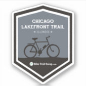 Chicago Lakefront Trail Sticker (Voorkant)