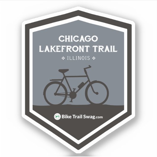 Chicago Lakefront Trail Sticker (Voorkant)