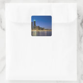 Chicago Lakefront Vierkante Sticker (Tas)