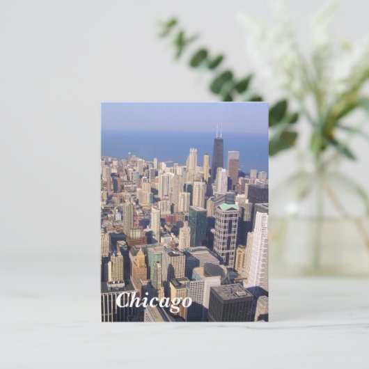 Chicago landschap briefkaart (Staand voorkant)
