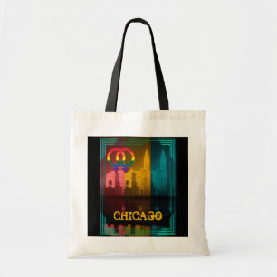 Chicago Lesbian Interest Colorful Pride Gay Tote Bag